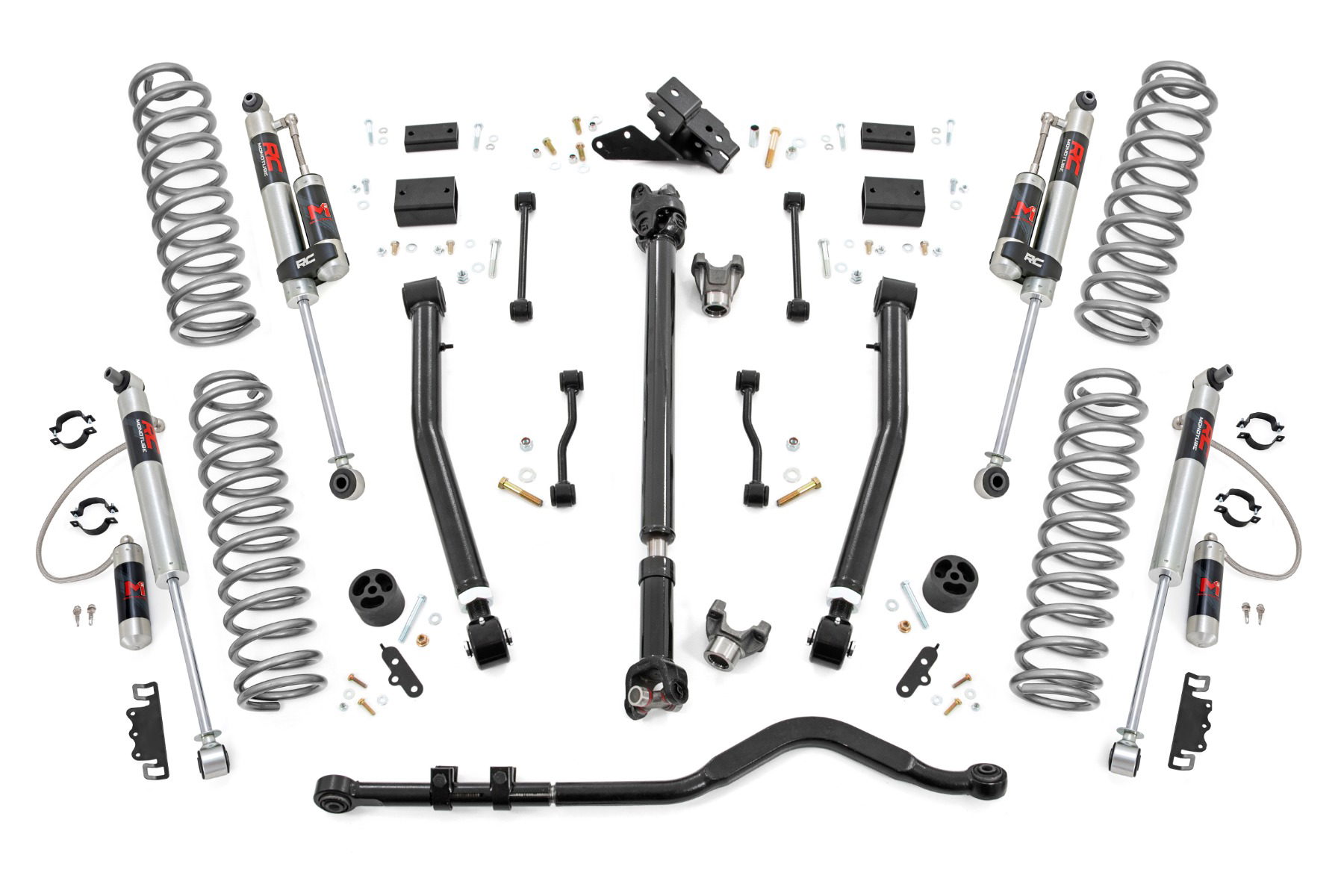 Rough Country 3.5-Inch Lift Kit with M1R Shocks for 2019-2023 Jeep Wrangler 4WD