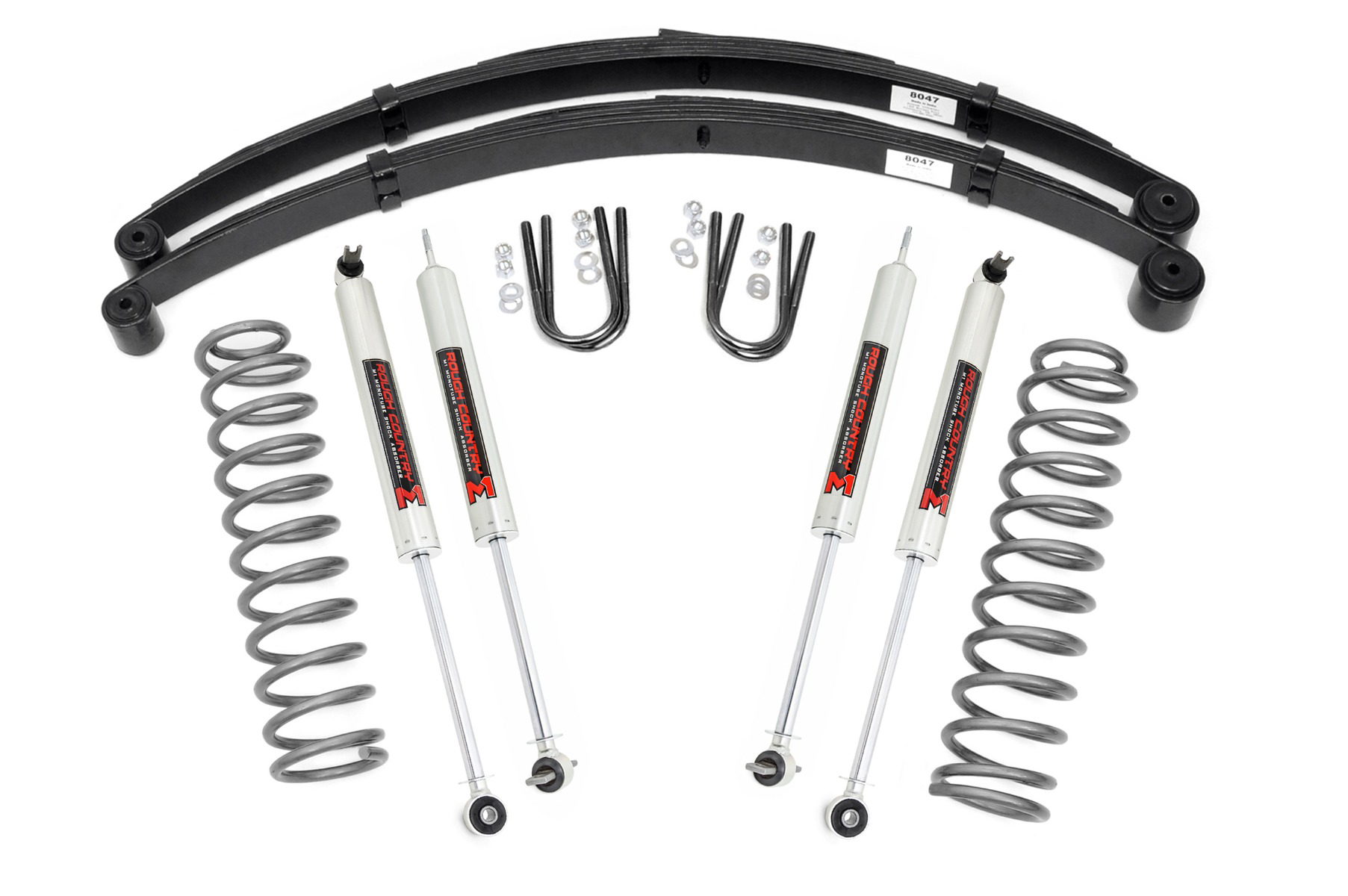 Rough Country 3-Inch Lift Kit with M1 Shocks for Jeep Cherokee