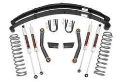 3-Inch Lift Kit with M1 Monotube Shocks for Jeep Cherokee XJ, Rough Country 63041