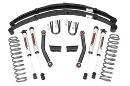 3-Inch Lift Kit with V2 Monotube Shocks for 1984–2001 Jeep Cherokee — Part 630X70, Rough Country