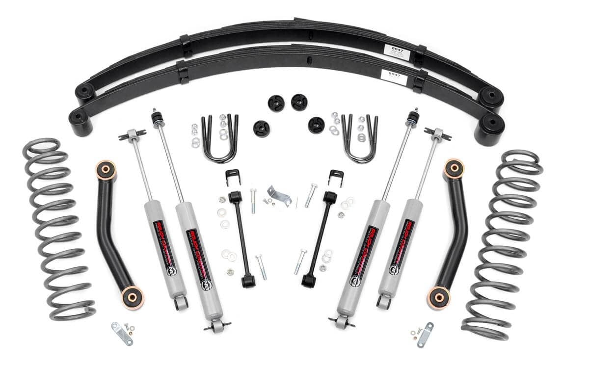 Rough Country 4.5-Inch Lift Kit with N3 Shocks for Jeep Cherokee