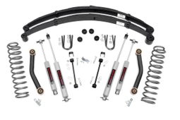 4.5-Inch Lift Kit with N3 Shocks for Jeep Cherokee (1984-2001), Rough Country 633N2