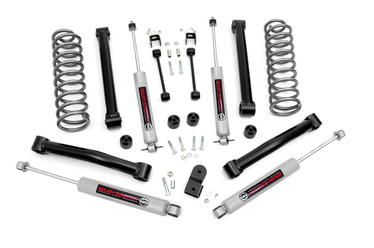 Rough Country 3.5-Inch Lift Kit with N3 Shocks for Jeep Grand Cherokee