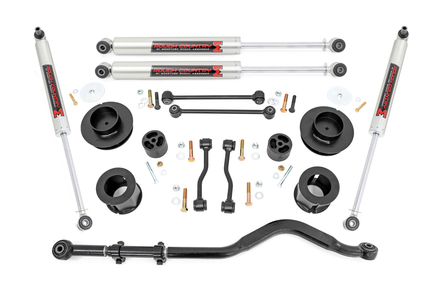 Rough Country 3.5-Inch Lift Kit with M1 Shocks for Jeep Gladiator 4WD