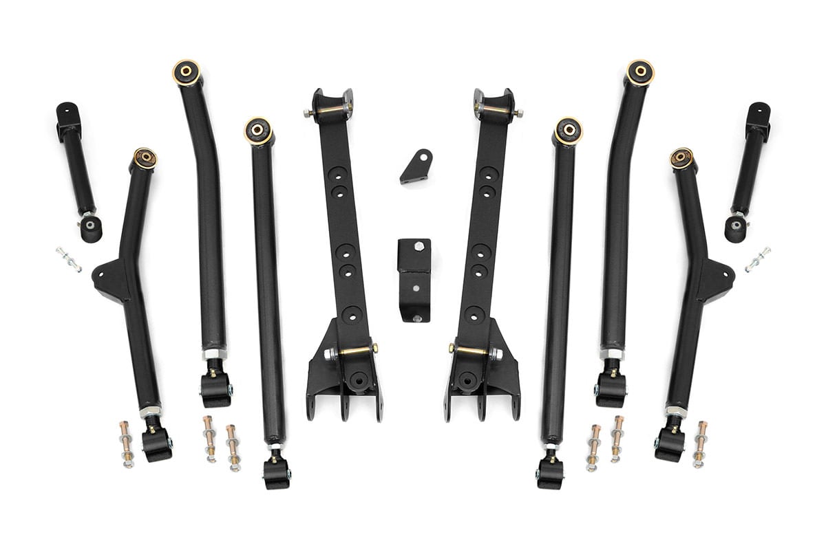 Rough Country Long Arm Upgrade Kit for 2004–2006 Jeep Wrangler TJ Unlimited