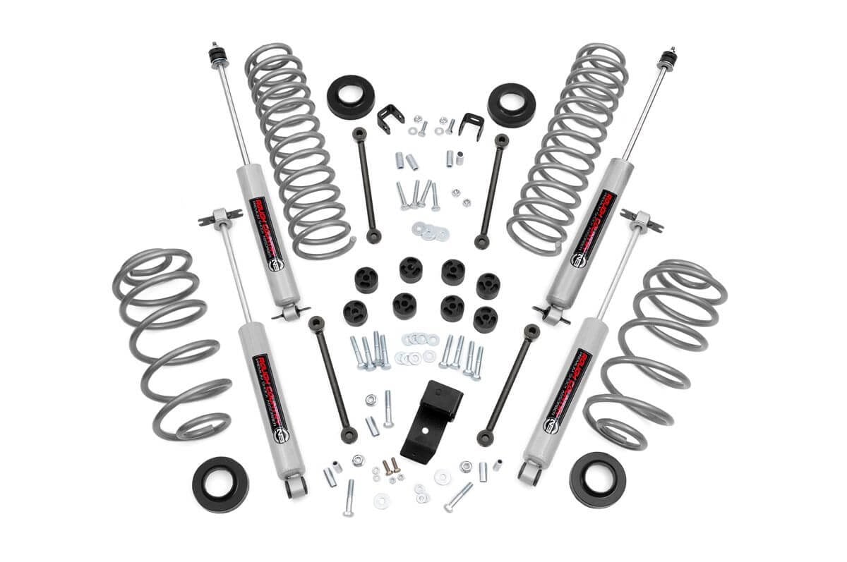 3.25-Inch Lift Kit with N3 Shocks for Jeep Wrangler TJ — Rough Country 644.20
