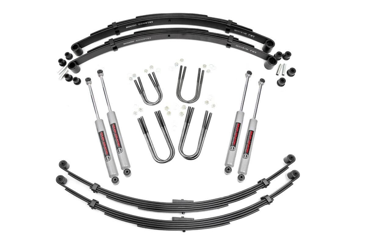 Rough Country 3-Inch Lift Kit with N3 Shocks for Jeep Full-Size 4WD