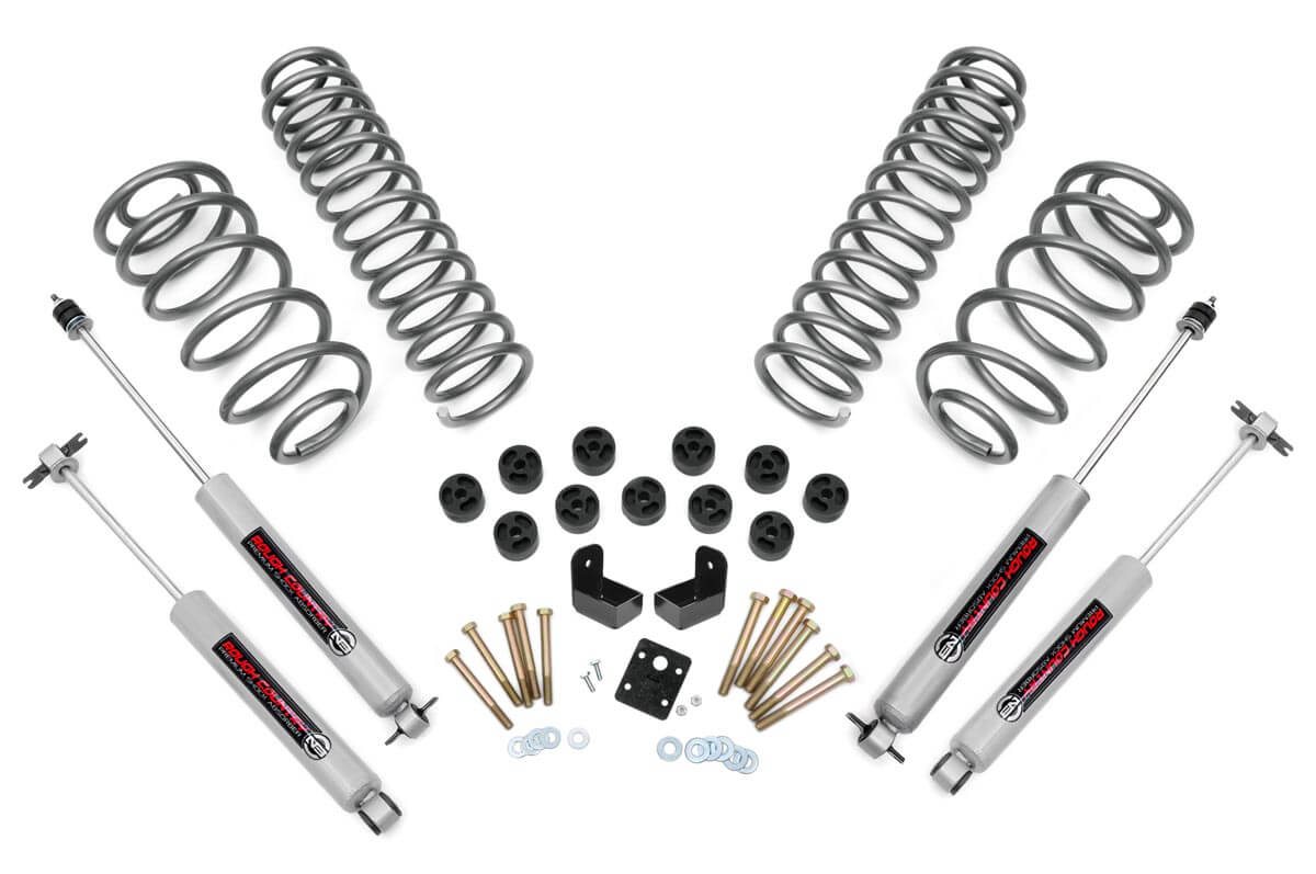 Rough Country 3.75-Inch Lift Kit with N3 Shocks for 1997–2006 Jeep Wrangler 4WD