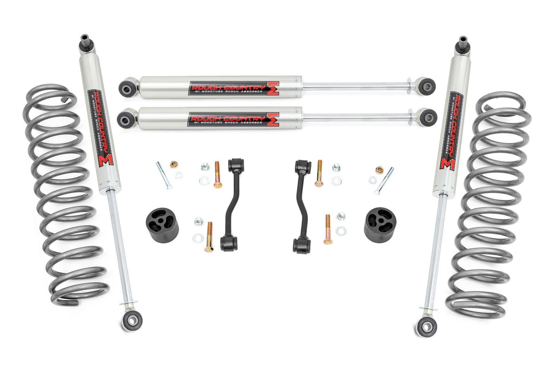 Rough Country 2.5-Inch Coil Leveling Kit with M1 Shocks for 2020–2023 Gladiator