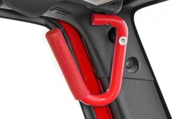 Red Front and Rear Grab Handles for 2007–2017 Jeep Wrangler, view 2, Rough Country 6503RED