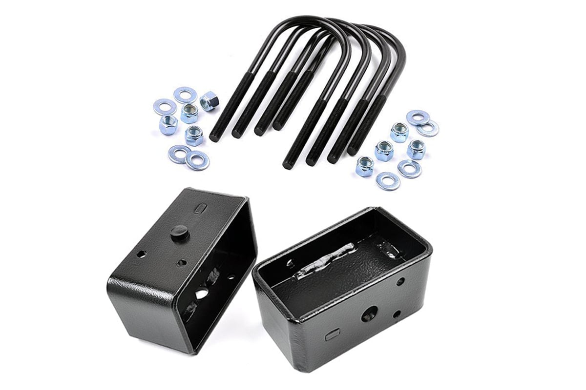 Rough Country 3-Inch Lift Blocks & U-Bolts for 1978–1979 Ford Bronco 4WD