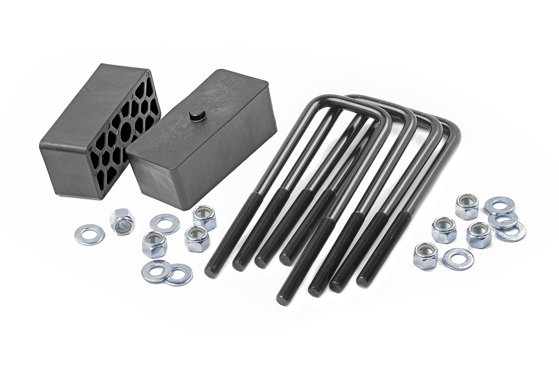 Rough Country 2-Inch Lift Blocks & U-Bolts for Toyota Tacoma, Tundra, Pickup