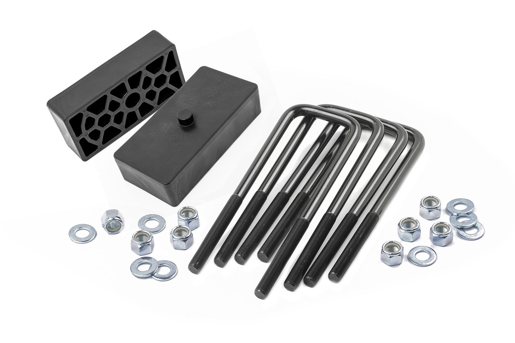 Rough Country 1.5-Inch Block & U-Bolt Kit for Silverado/Sierra 2500
