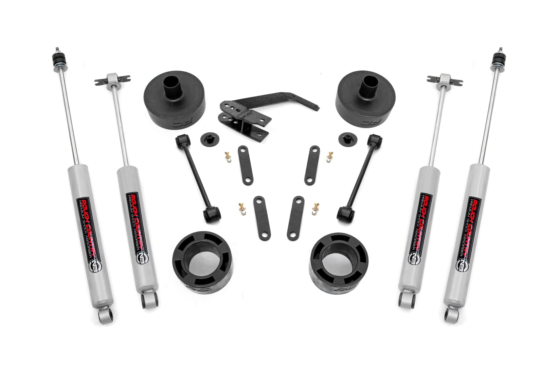 Rough Country 2.5-Inch Lift Kit for 2007-2017 Jeep Wrangler 4WD/RWD