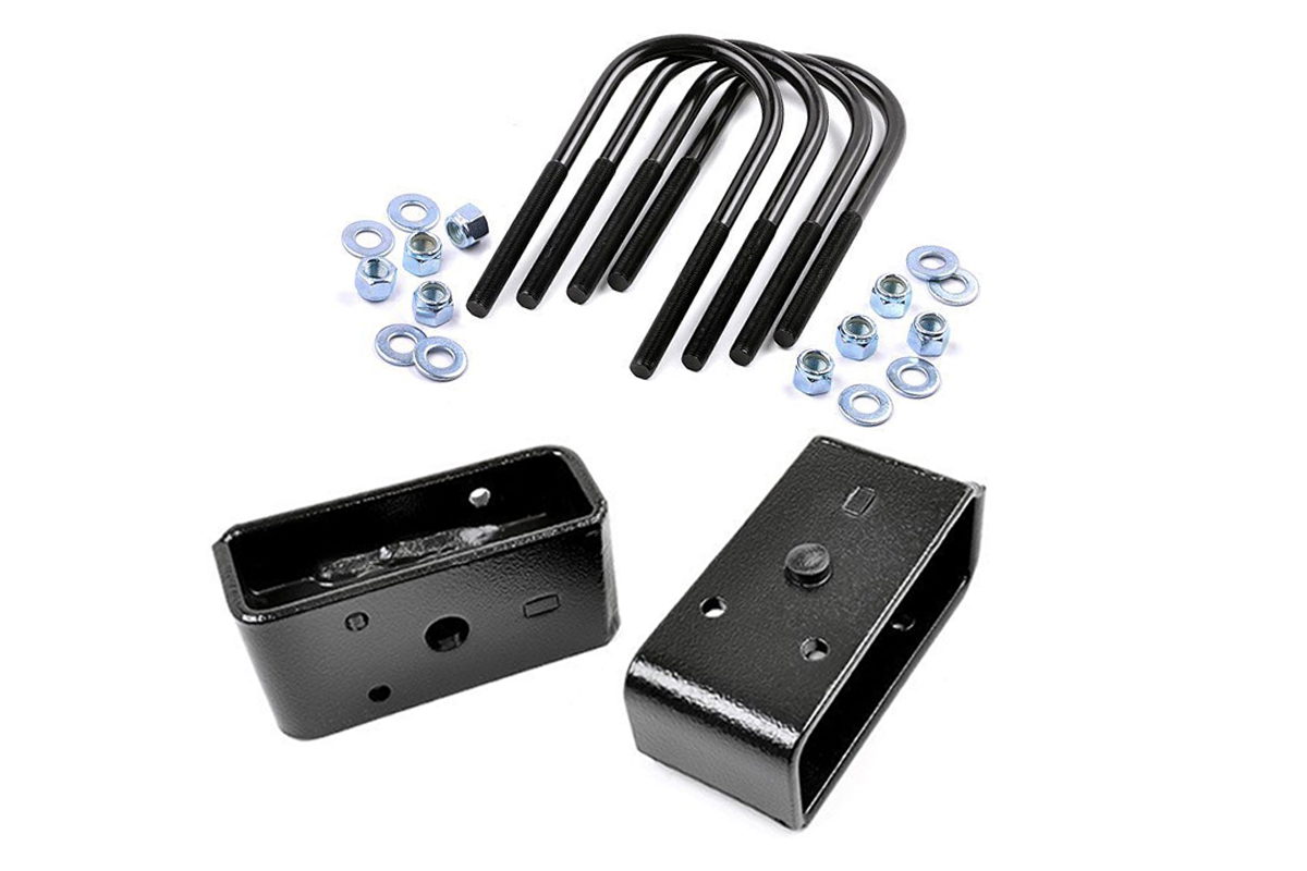 Rough Country 2-Inch Block and U-Bolt Kit for Ford F-250 Super Duty