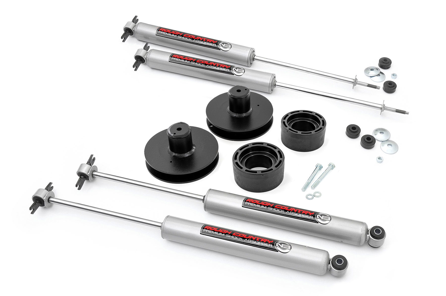 Rough Country 2-Inch Lift Kit for 1997–2006 Jeep Wrangler 4WD