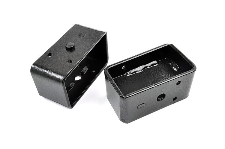 Rough Country Steel Lift Block Kit - Powder Coated, Single 9/16-Inch Pin