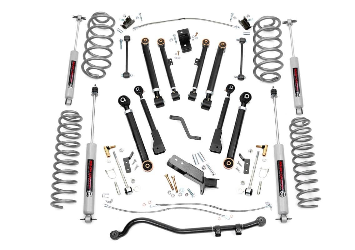 6-Inch Lift Kit with N3 Shocks for 1997–2006 Jeep Wrangler TJ 4WD, Rough Country 66220