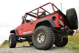 4-Inch Lift Kit with N3 Shocks for 1997–2006 Jeep Wrangler TJ 4WD with N3 Rear Shocks, view 3, Rough Country 66330