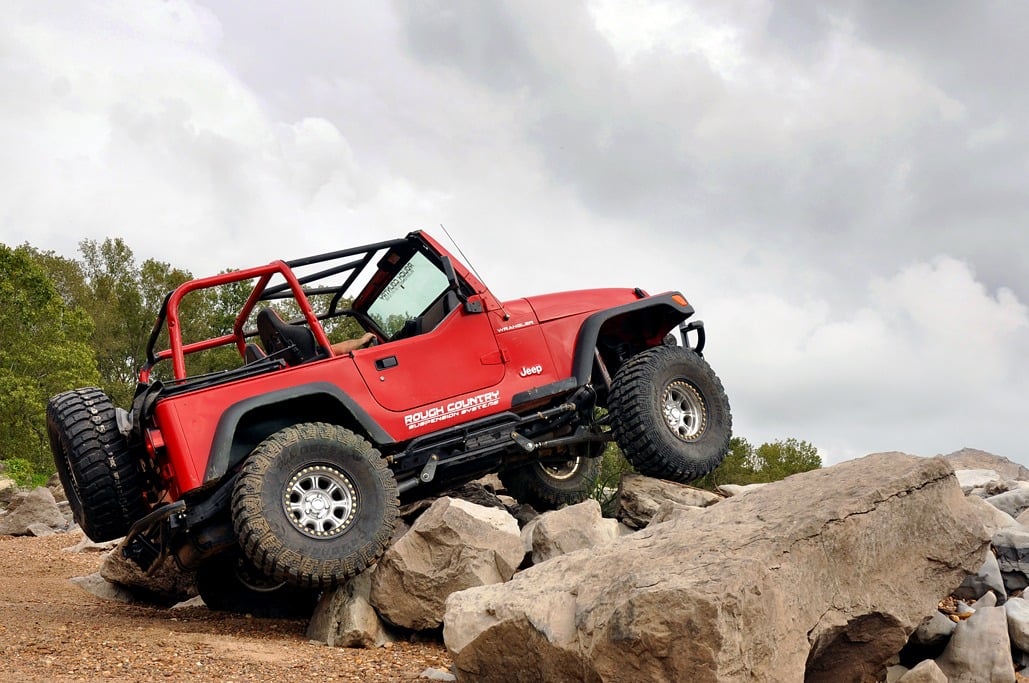 4-Inch Lift Kit with N3 Shocks for 1997–2006 Jeep Wrangler TJ 4WD with N3 Rear Shocks, Rough Country 66330
