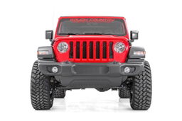2.5-Inch Lift Kit with V2 Shocks for 2018–2023 Jeep Wrangler 4WD, view 3, Rough Country 66670
