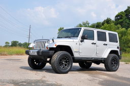 3.25-Inch Lift Kit with V2 Shocks for Jeep Wrangler Unlimited, view 5, Rough Country 66970