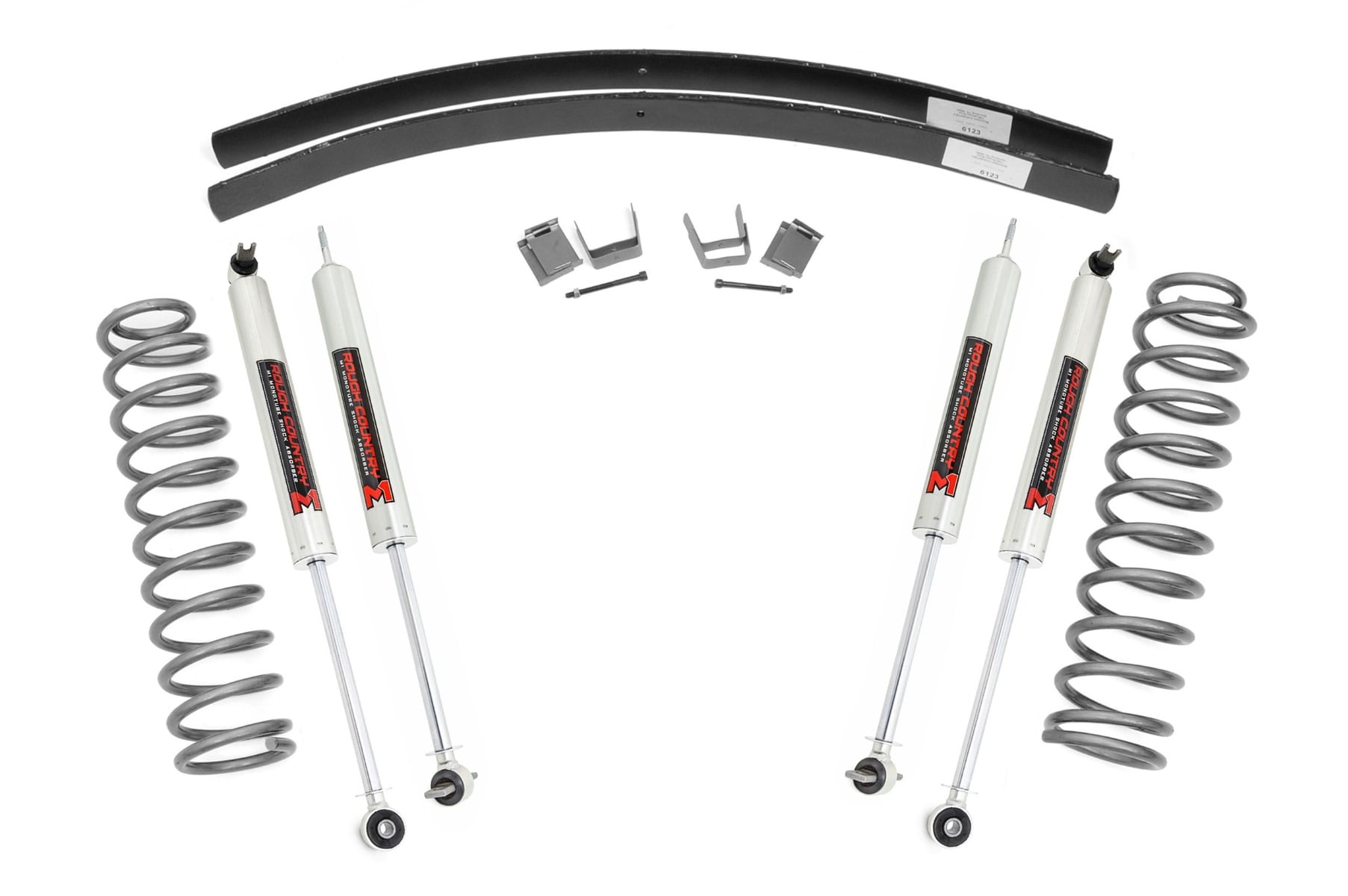 Rough Country 3-Inch Lift Kit with M1 Shocks for 1984-2001 Jeep Cherokee