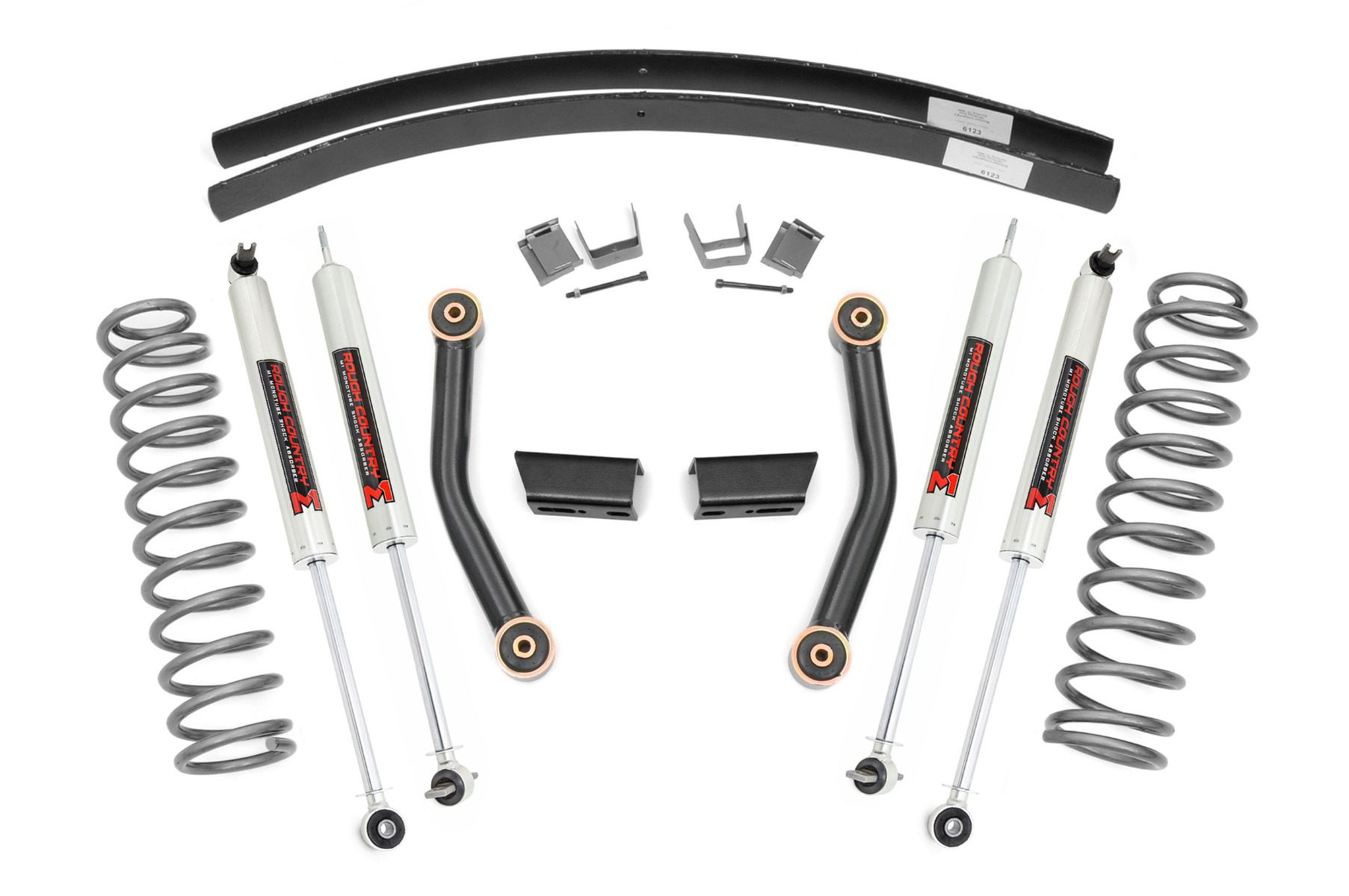 Rough Country 3-Inch Lift Kit with M1 Shocks for 1984-2001 Jeep Cherokee