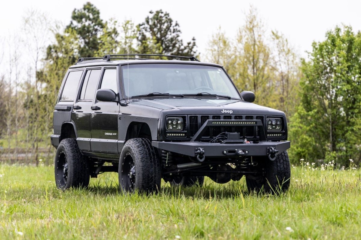 Rough Country 3-Inch Lift Kit with V2 Monotube Shocks for 1984–2001 Jeep Cherokee