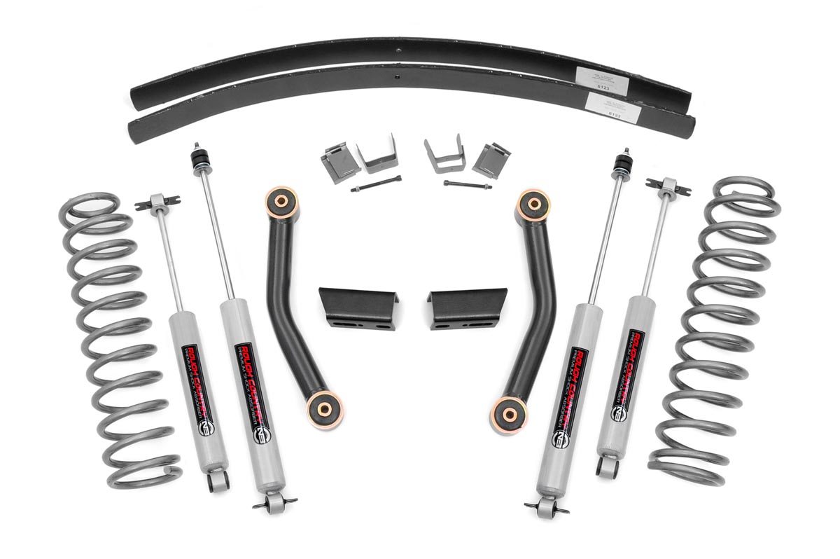 Rough Country 3-Inch Lift Kit with N3 Shocks for 1984-2001 Jeep Cherokee
