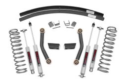 3-Inch Lift Kit with N3 Shocks for 1984-2001 Jeep Cherokee, Rough Country 670XN2