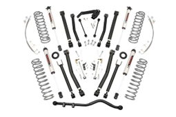 4-Inch Lift Kit with V2 Shocks for Wrangler Unlimited (2007–2017), Rough Country 67470