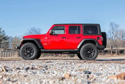 2.5-Inch Lift Kit with M1 Shocks for 2018–2023 Jeep Wrangler JL, view 4, Rough Country 67740