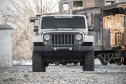 2.5-Inch Lift Kit with V2 Shocks for 2007-2017 Wrangler Unlimited, view 6, Rough Country 67970