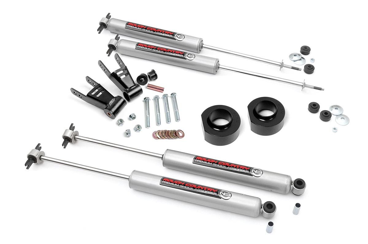 Rough Country 1.5-Inch Lift Kit with N3 Shocks for 1984–2001 Jeep Cherokee