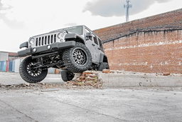 4-Inch Lift Kit with M1 Shocks for Wrangler JK Unlimited (2007-2017), view 4, Rough Country 68140