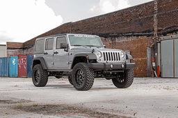 4-Inch Lift Kit with M1R Shocks for 2007–2017 Jeep Wrangler Unlimited — Part 68144, view 2, Rough Country
