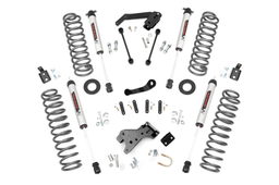 4-Inch Lift Kit with V2 Shocks for Jeep Wrangler JK Unlimited, Rough Country 68170