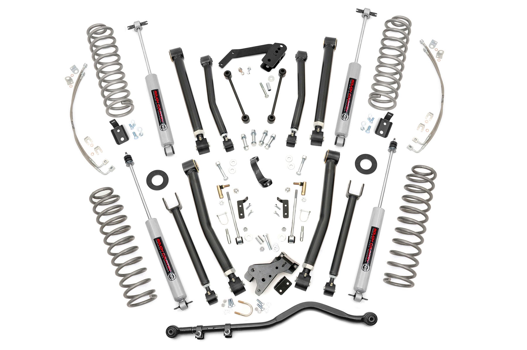 Rough Country 6-Inch Lift Kit with N3 Shocks for 2007–2017 Jeep Wrangler Unlimited