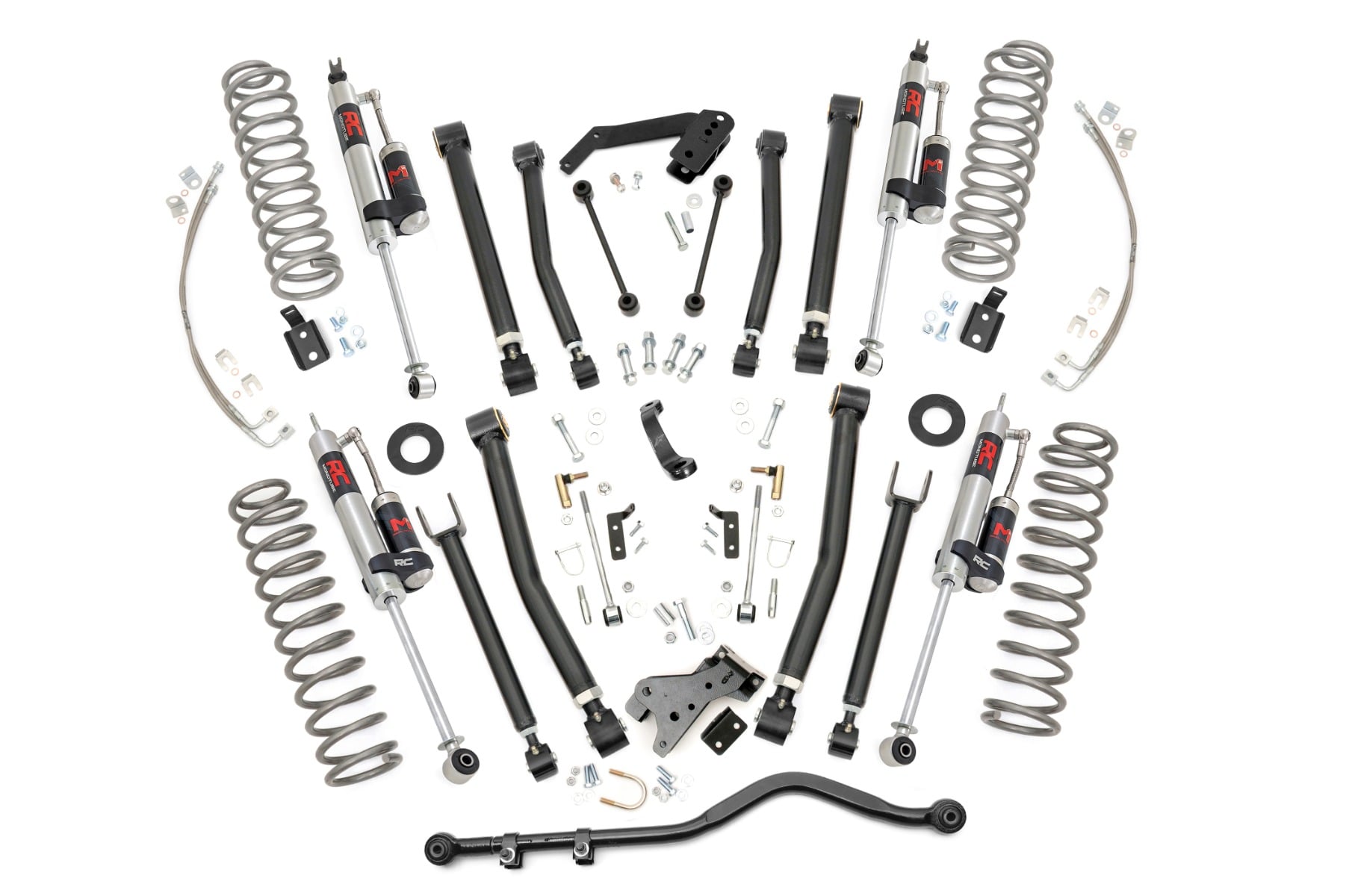 Rough Country 6-Inch Lift Kit with M1R Shocks for 2007–2017 Jeep Wrangler Unlimited