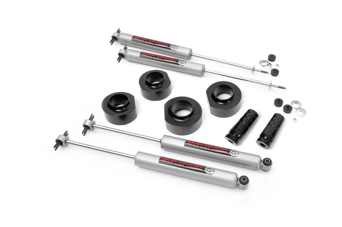 Rough Country 1.5-Inch Lift Kit with N3 Shocks for Jeep Grand Cherokee