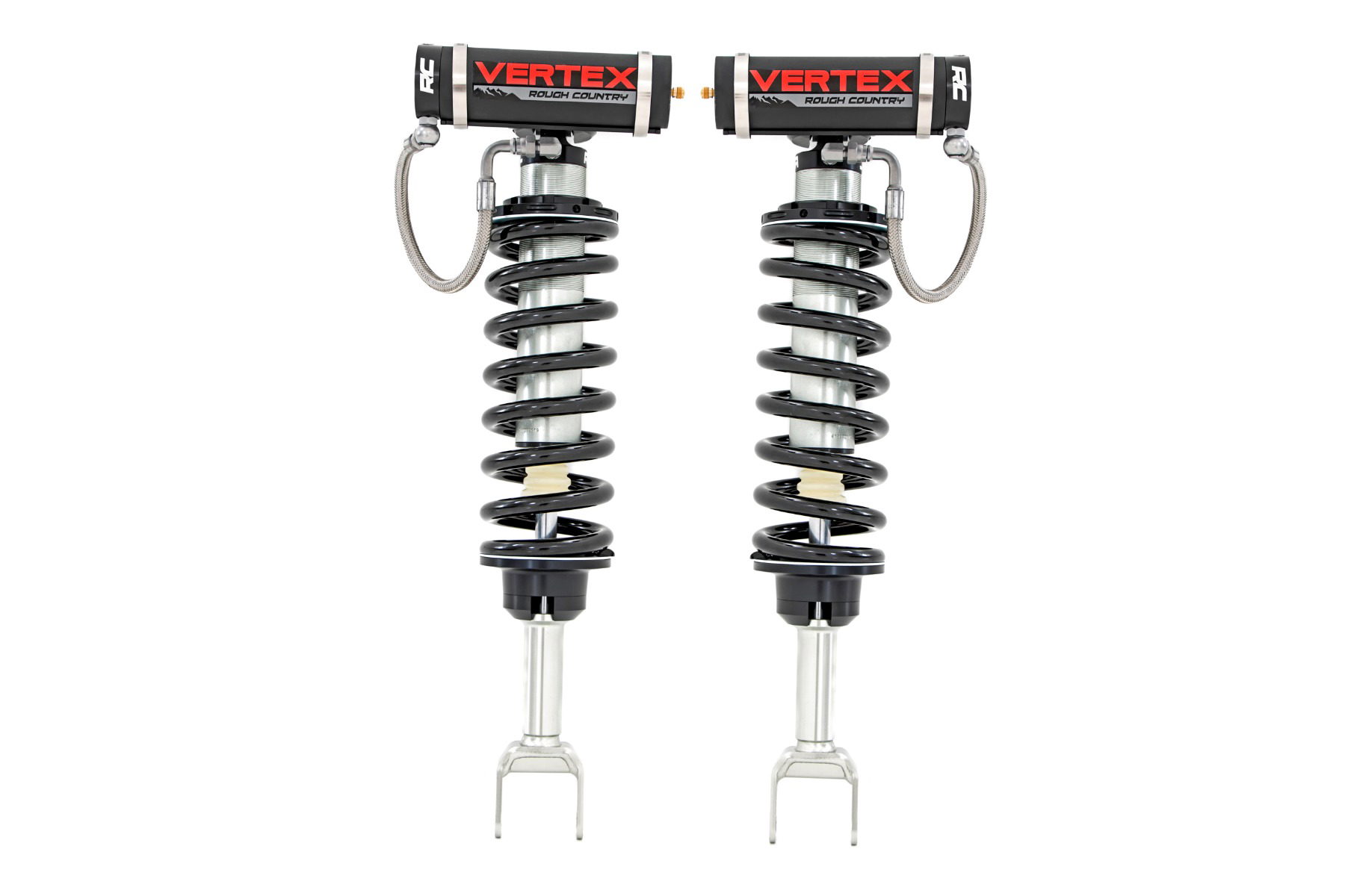 Rough Country Vertex 2.5 Adjustable Front Coilovers for 2019–2024 Ram 1500 4WD