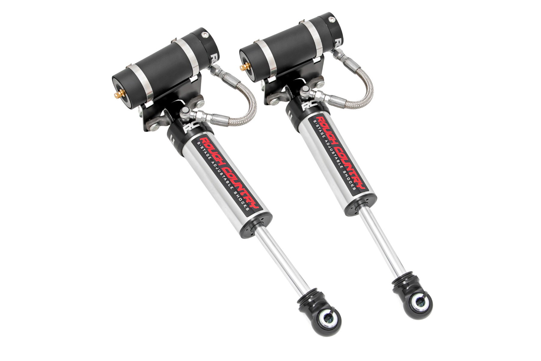 Rough Country Vertex 2.5 Adjustable Front Shocks for Chevy 2500 HD / 3500 HD