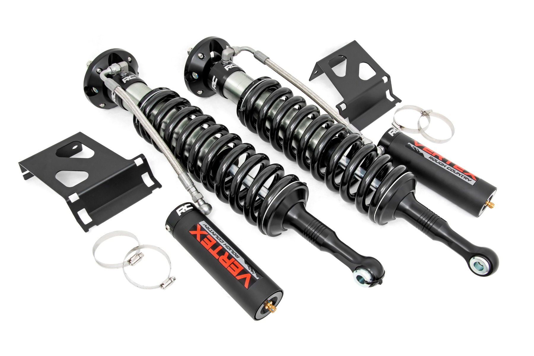 Rough Country Vertex 2.5 Adjustable Front Coilovers for 2005-2023 Toyota Tacoma