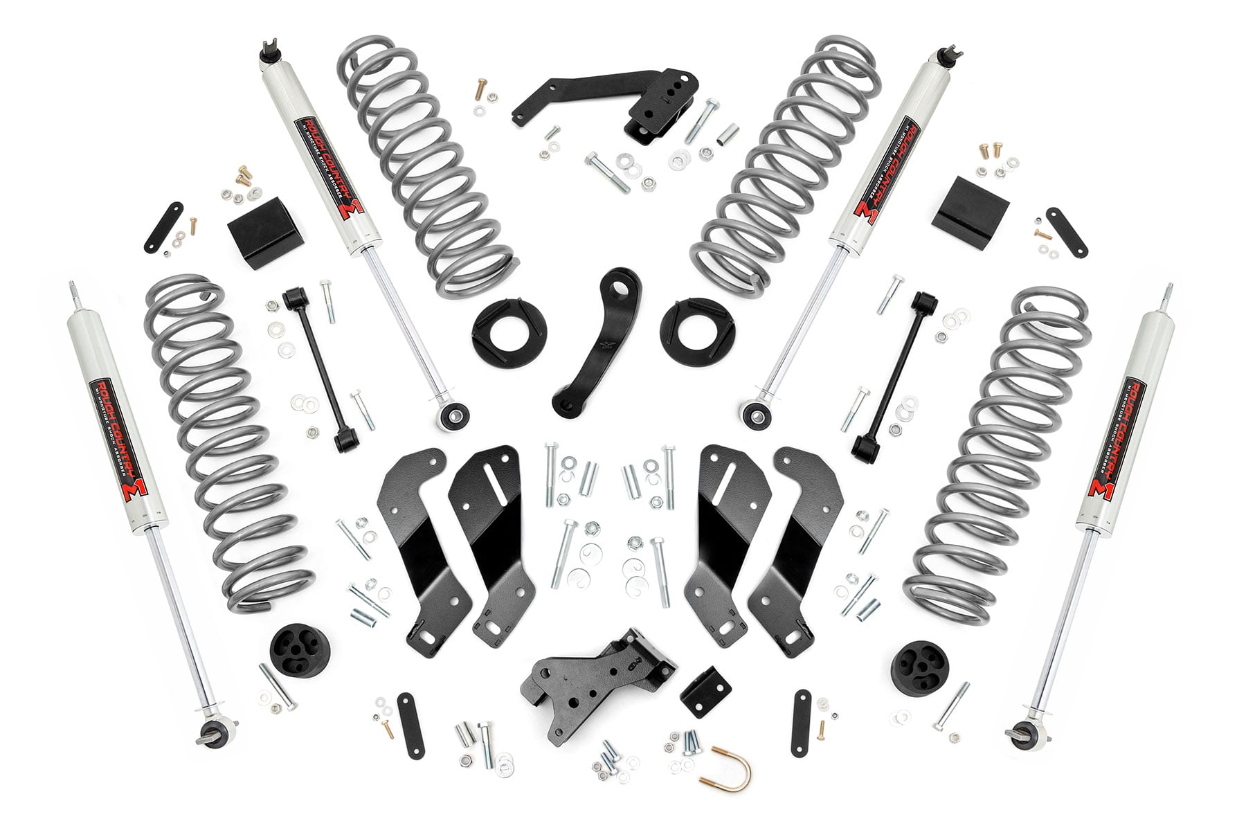 Rough Country 3.5-Inch Lift Kit with M1 Shocks for Jeep Wrangler JK 2-Door