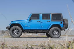3.5-Inch Lift Kit with M1 Shocks for Wrangler Unlimited (2007-2017), view 4, Rough Country 69440
