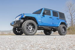 3.5-Inch Lift Kit with M1R Shocks for Wrangler Unlimited (2007-2017), view 4, Rough Country 69444