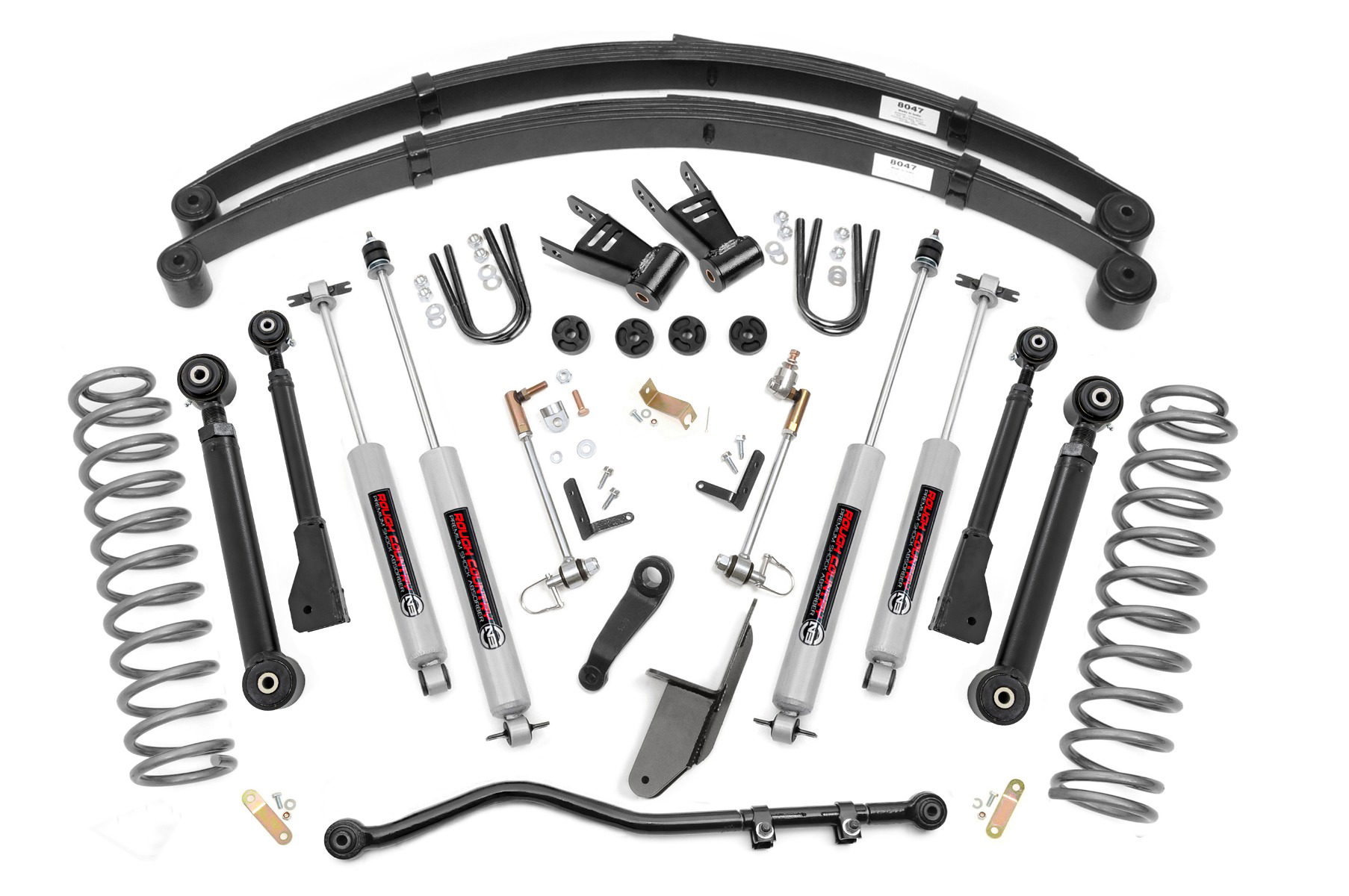 Rough Country 6.5-Inch Lift Kit with N3 Shocks for 1984-2001 Jeep Cherokee XJ