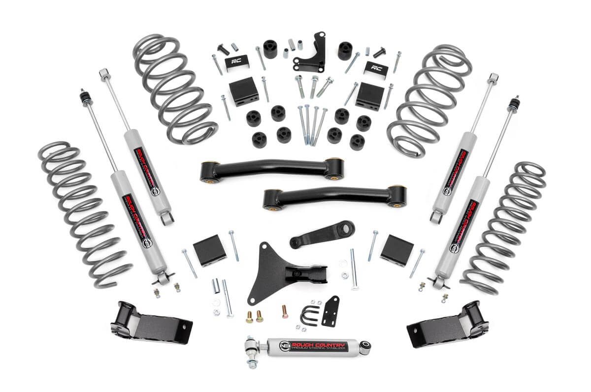 4-Inch Lift Kit with N3 Shocks for 1999–2004 Jeep Grand Cherokee, Rough Country 698.20