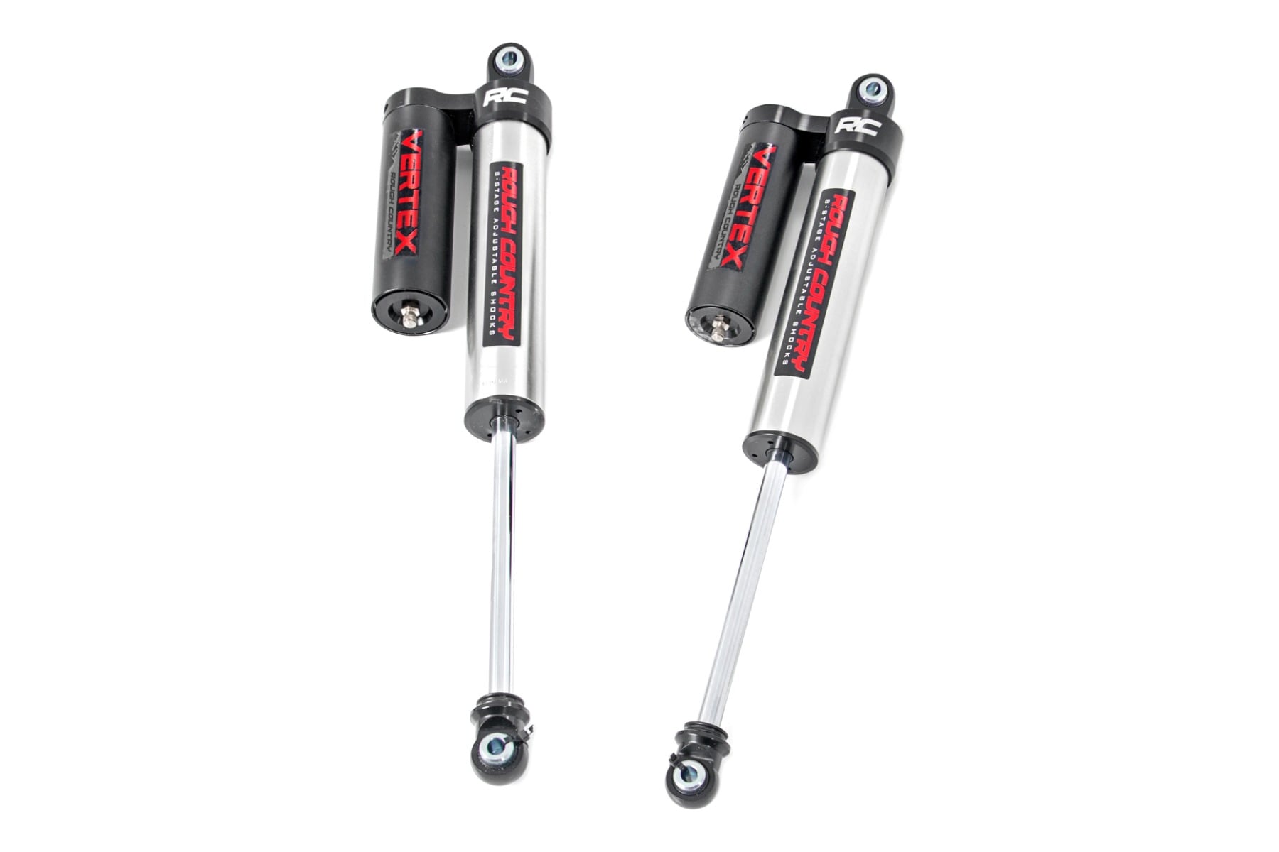 Rough Country Vertex 2.5 Adjustable Rear Shocks for Ford F-150 RWD